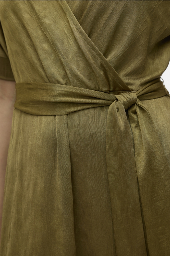 VMCABINA C/S V-NECK 7/8 DRESS JRS L 10329159 COTHIC OLIVE